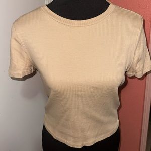 Ribbed basic tee